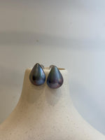 affordable Aurora colors waterdrop ocean Mabe pearls s925 silver earrings for her