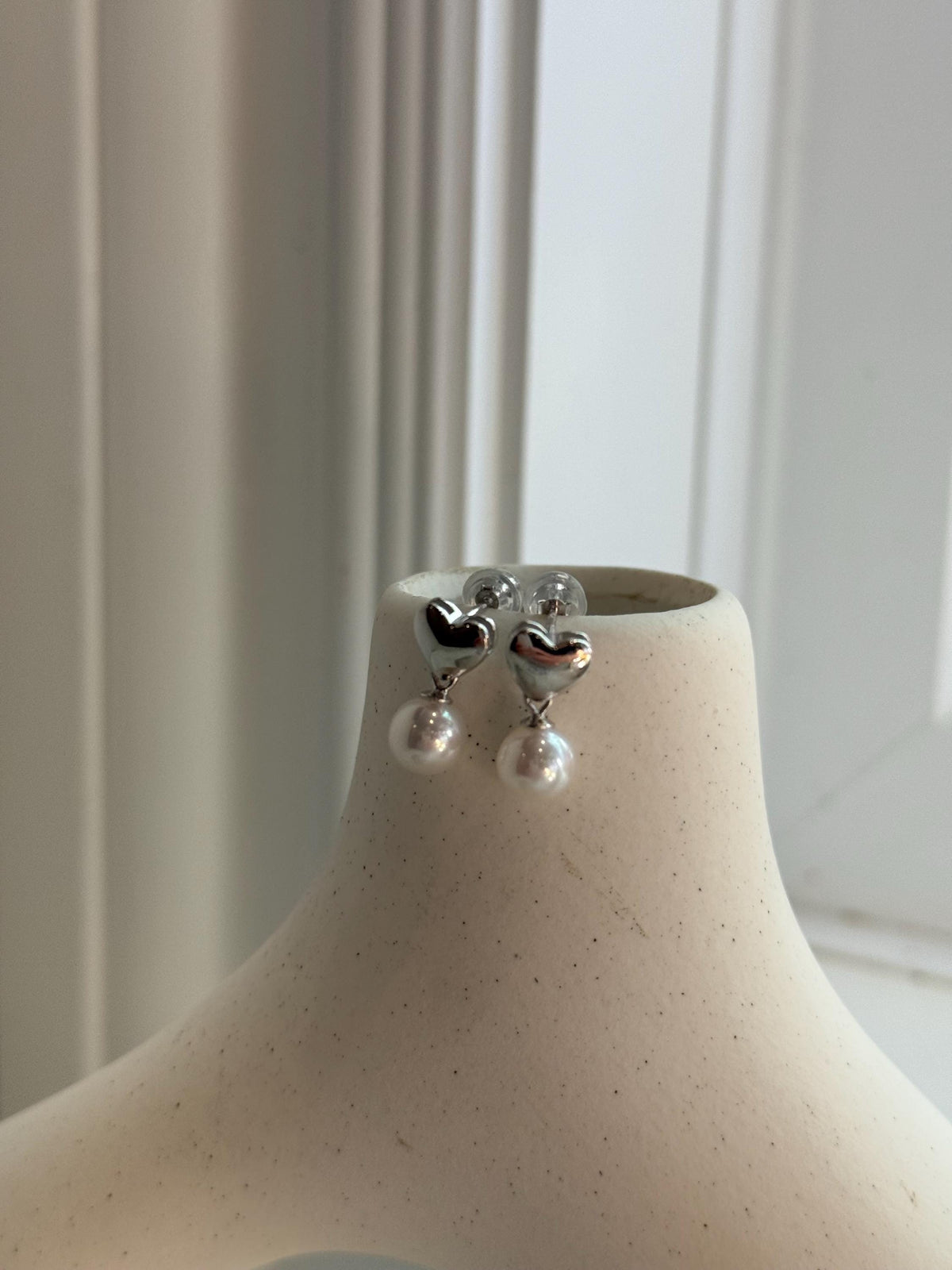 top quality white pearls s925 silver earrings for her holiday gift