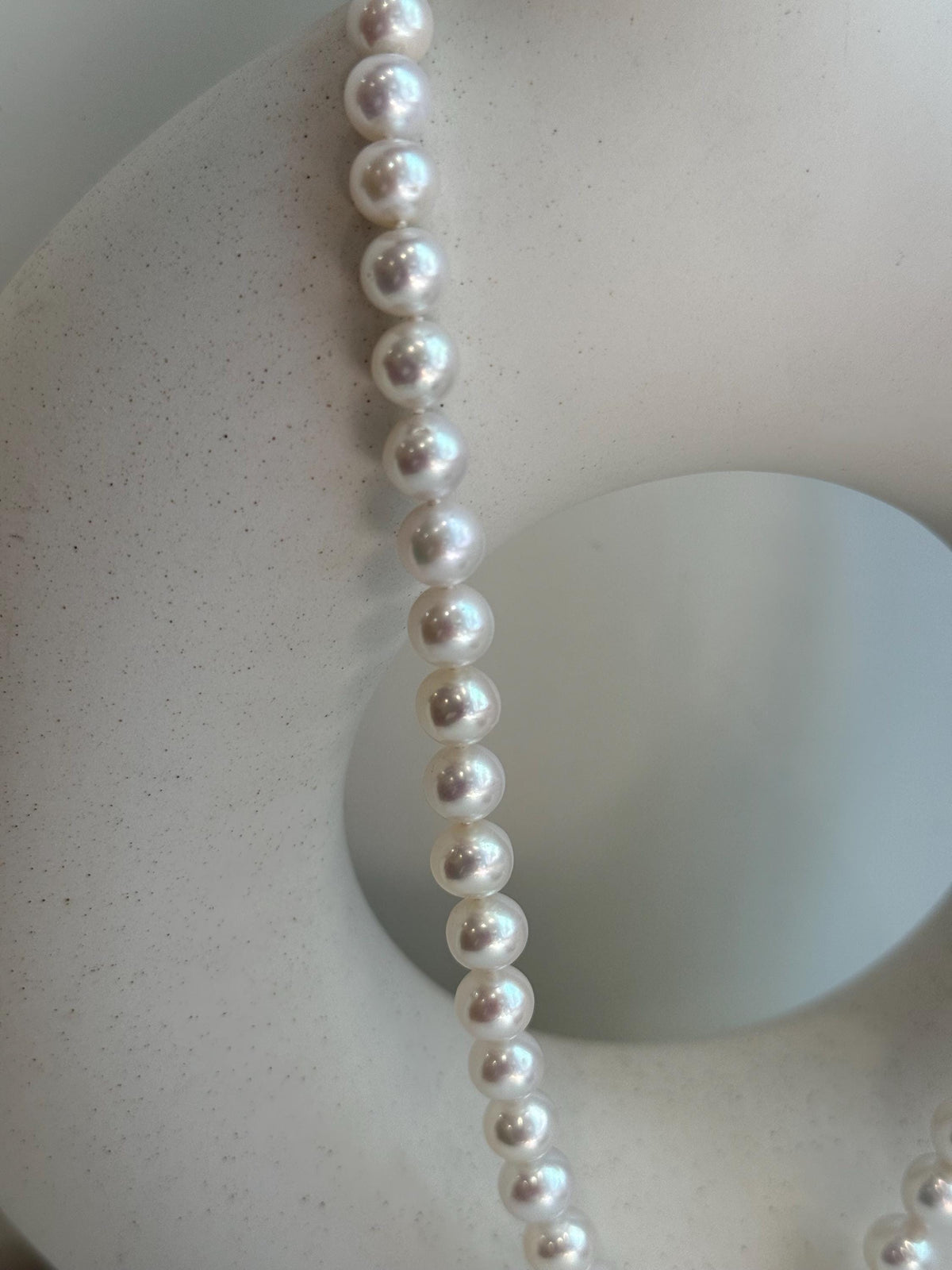 affordable white pearl s925 silver necklace strand for her