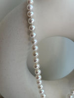 affordable white pearl s925 silver necklace strand for her