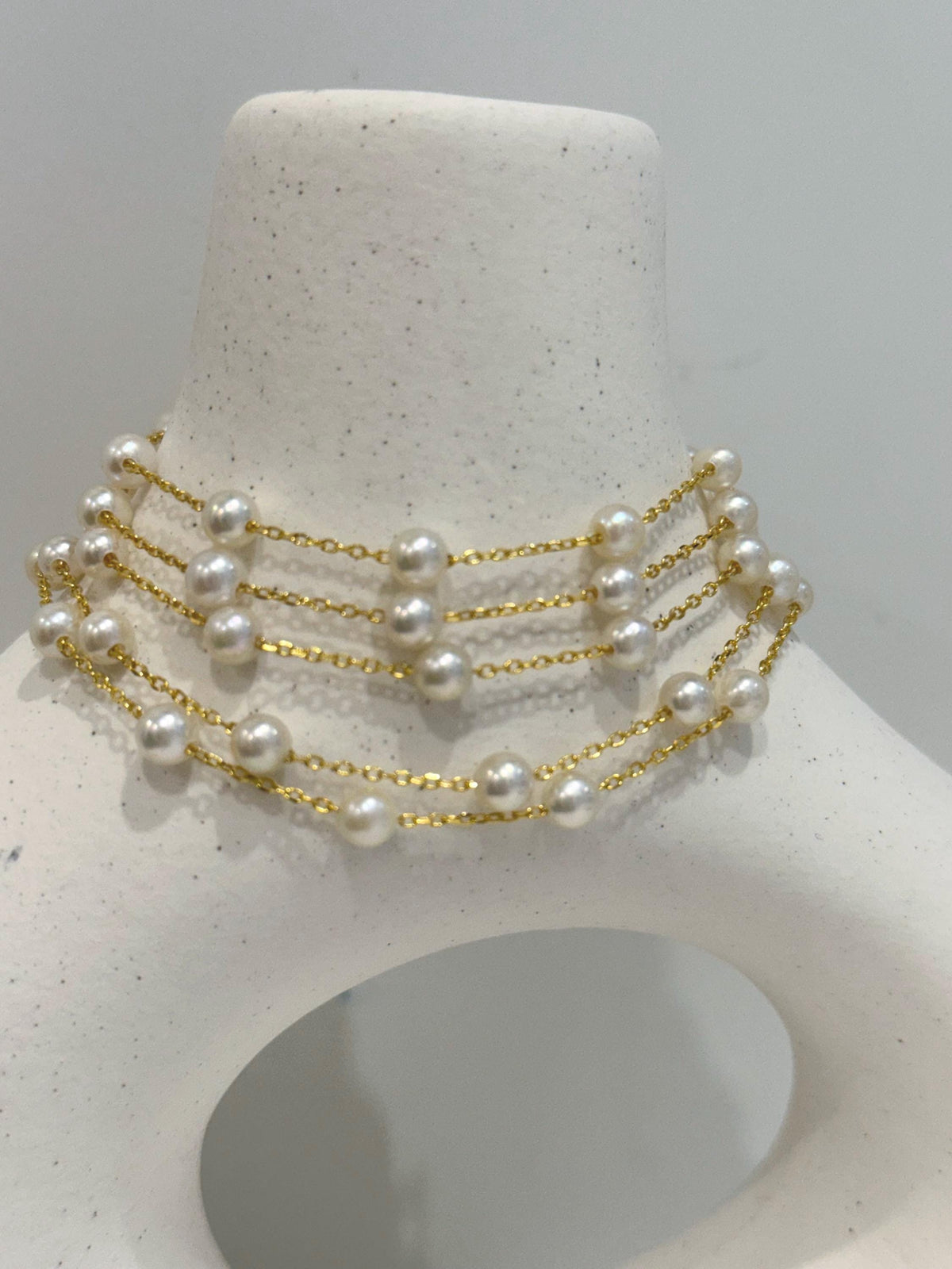 Akoya ocean off white pearls s925 silver bracelet for her birthday
