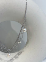 akoya ocean pearls s925 silver lace necklace set for her birthday