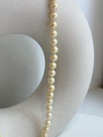 Akoya ocean golden pearls s925 silver necklace strand for her