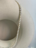 cheap white pearls s925 necklace strand for her