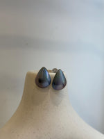 cheap Aurora colors waterdrop ocean Mabe pearls s925 silver earrings for her