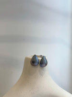Aurora colors waterdrop ocean Mabe pearls s925 silver earrings for her daily wear