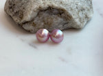 pink ocean Mabe pearls s925 silver earrings for her
