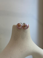 pink ocean Mabe pearls s925 silver earrings for her anniversary