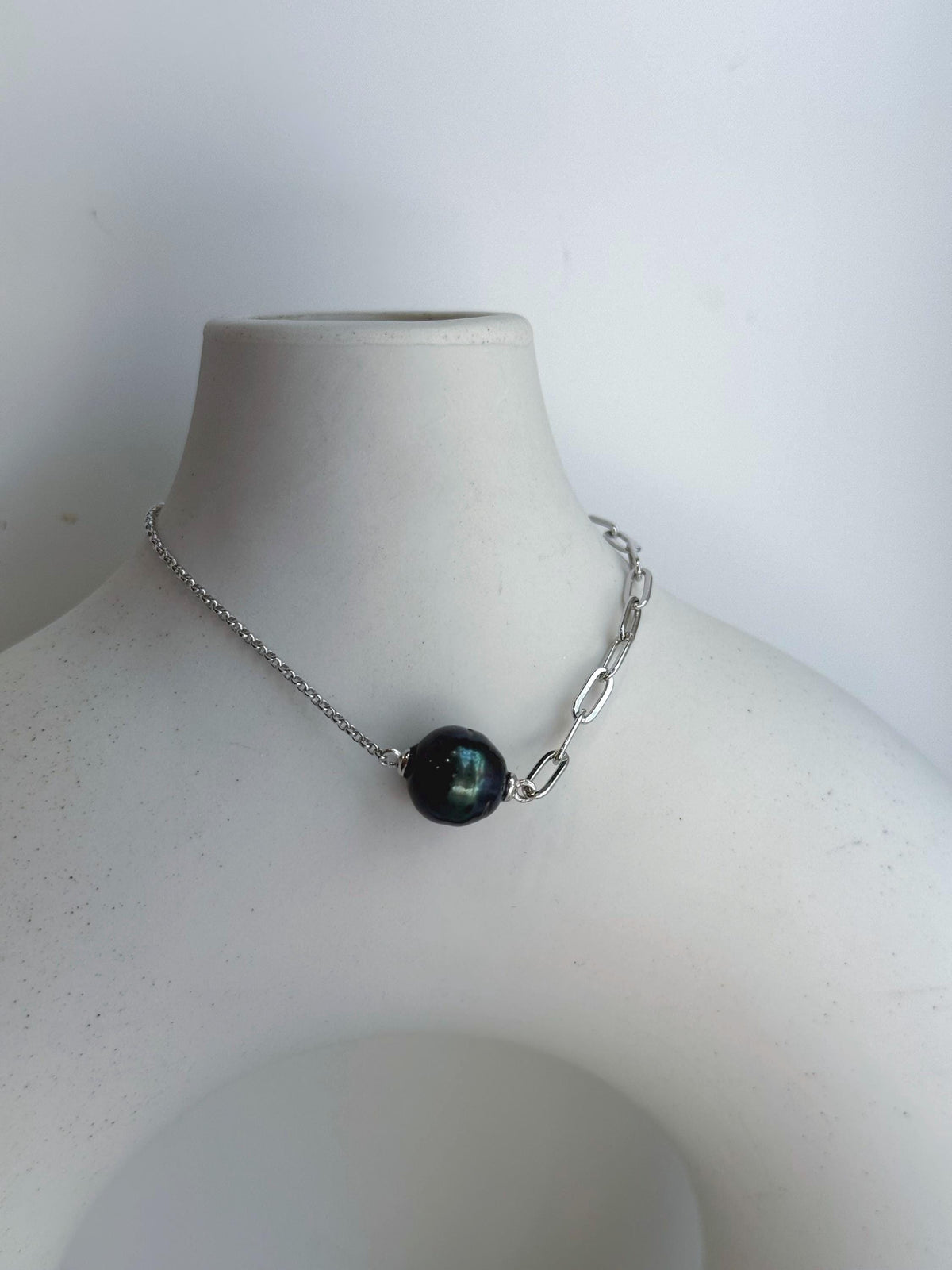 affordable extreme luster Tahitian green ocean Pearl s925 silver AB bracelet for her