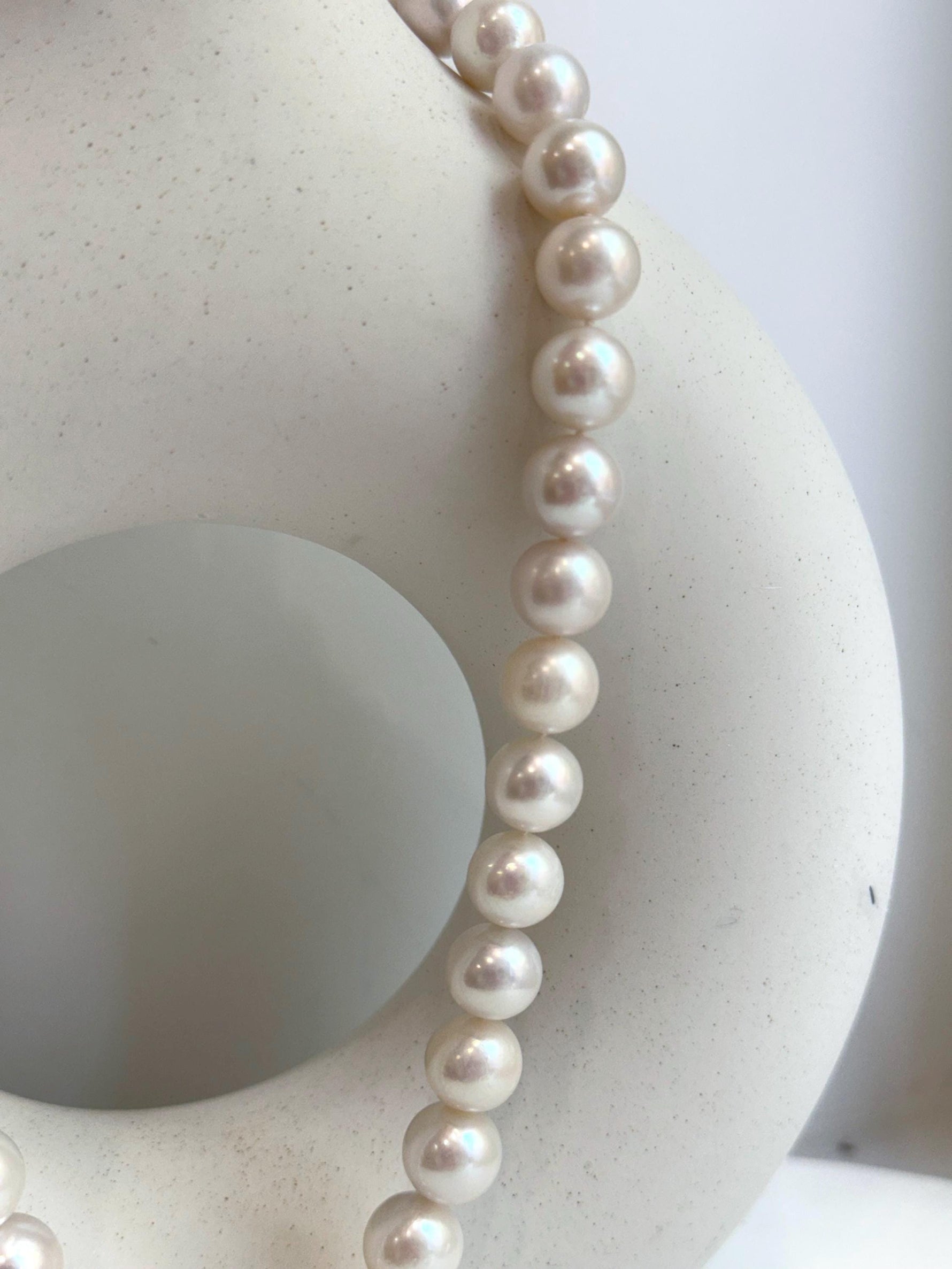 affordable white Edison pearls s925 Silver minimalist necklace choker for her wedding gift