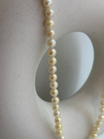 Akoya ocean golden pearls s925 silver necklace strand for her anniversary