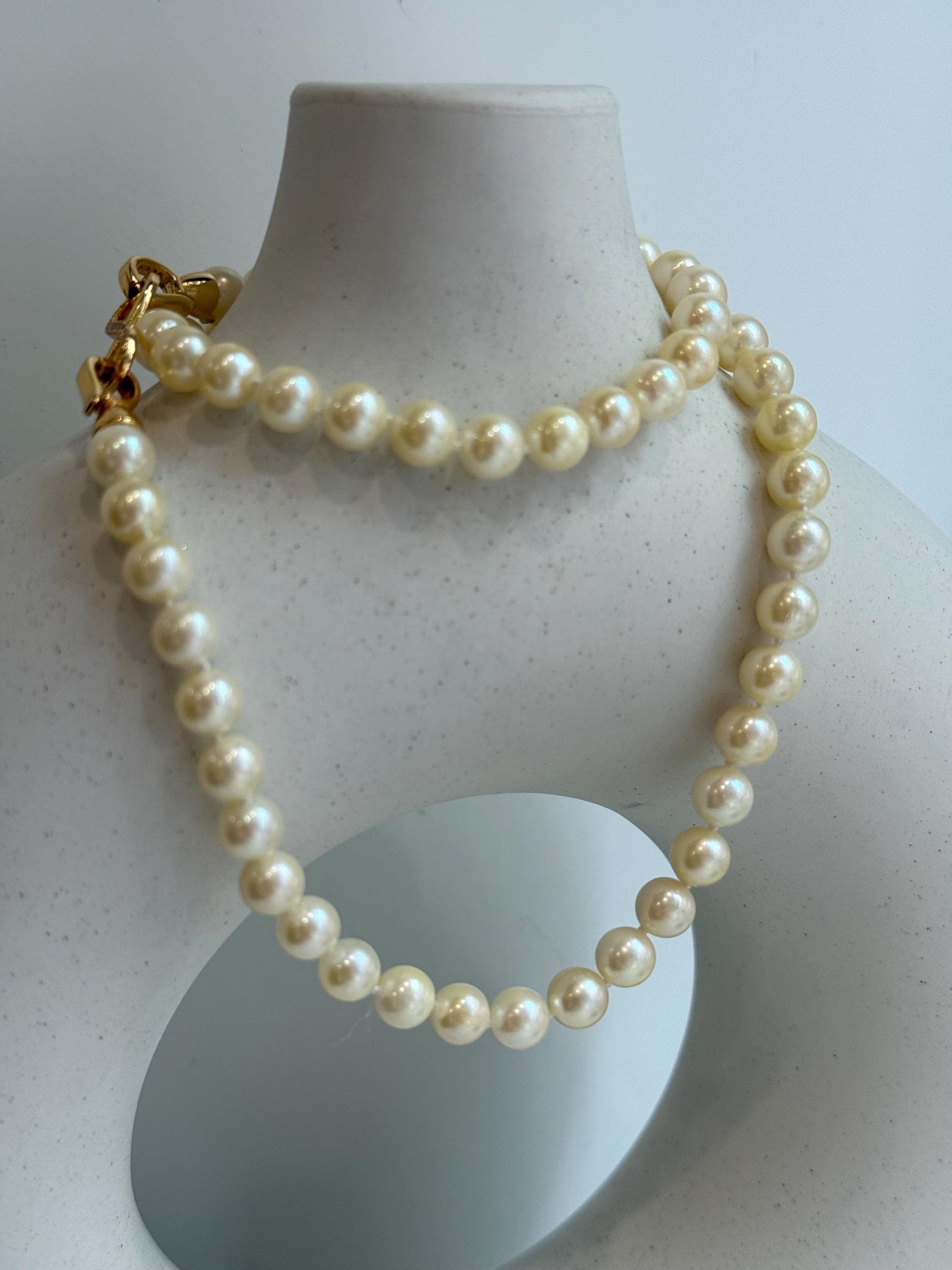 affordable Akoya ocean golden pearls s925 silver necklace strand for her