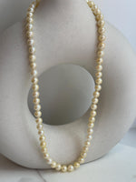 cheap Akoya ocean golden pearls s925 silver necklace strand for her