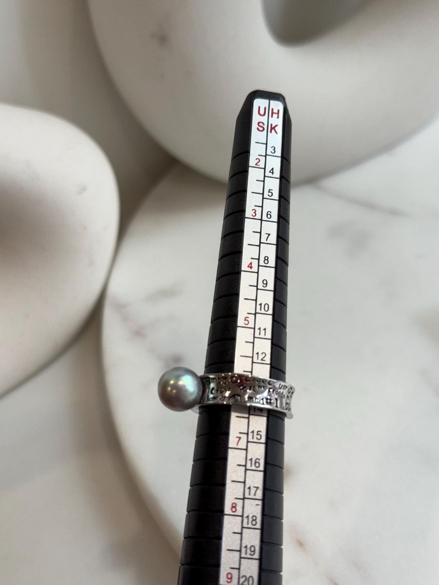 Akoya blue silver ocean pearl s925 silver adjustable ring for her holiday well gift