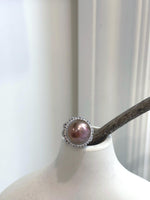 13.6mm Insale Edison Extreme luster metallic rose with green hue pearl s925 silver stylish pendant silver chain Necklace unique gift for her birthday