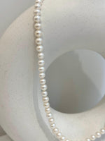 freshwater white pearls s925 silver necklace stand for her daily wear