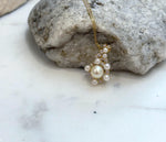 Akoya ocean pearls s925 silver vintage pendant necklace set for her engagement