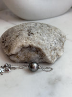 11.7mm Tahitian Ocean Saltwater Elegant Platinum Pearl bracelet adjustable daily silver bracelet. To 7.3”