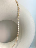 extreme luster white keshi pearls s925 silver necklace strand for her