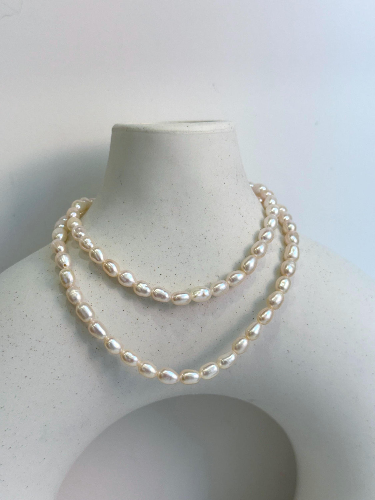 extreme luster white keshi pearls s925 silver necklace strand for her daily wear