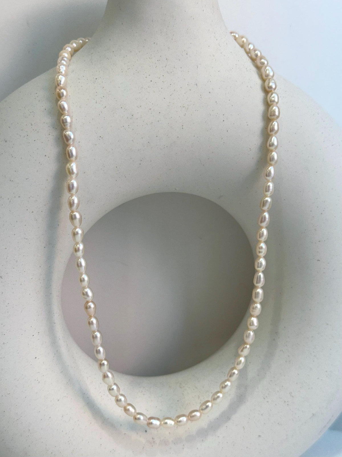 extreme luster white keshi pearls s925 silver necklace strand for her office wear