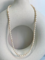 extreme luster white keshi pearls s925 silver necklace strand for her office wear