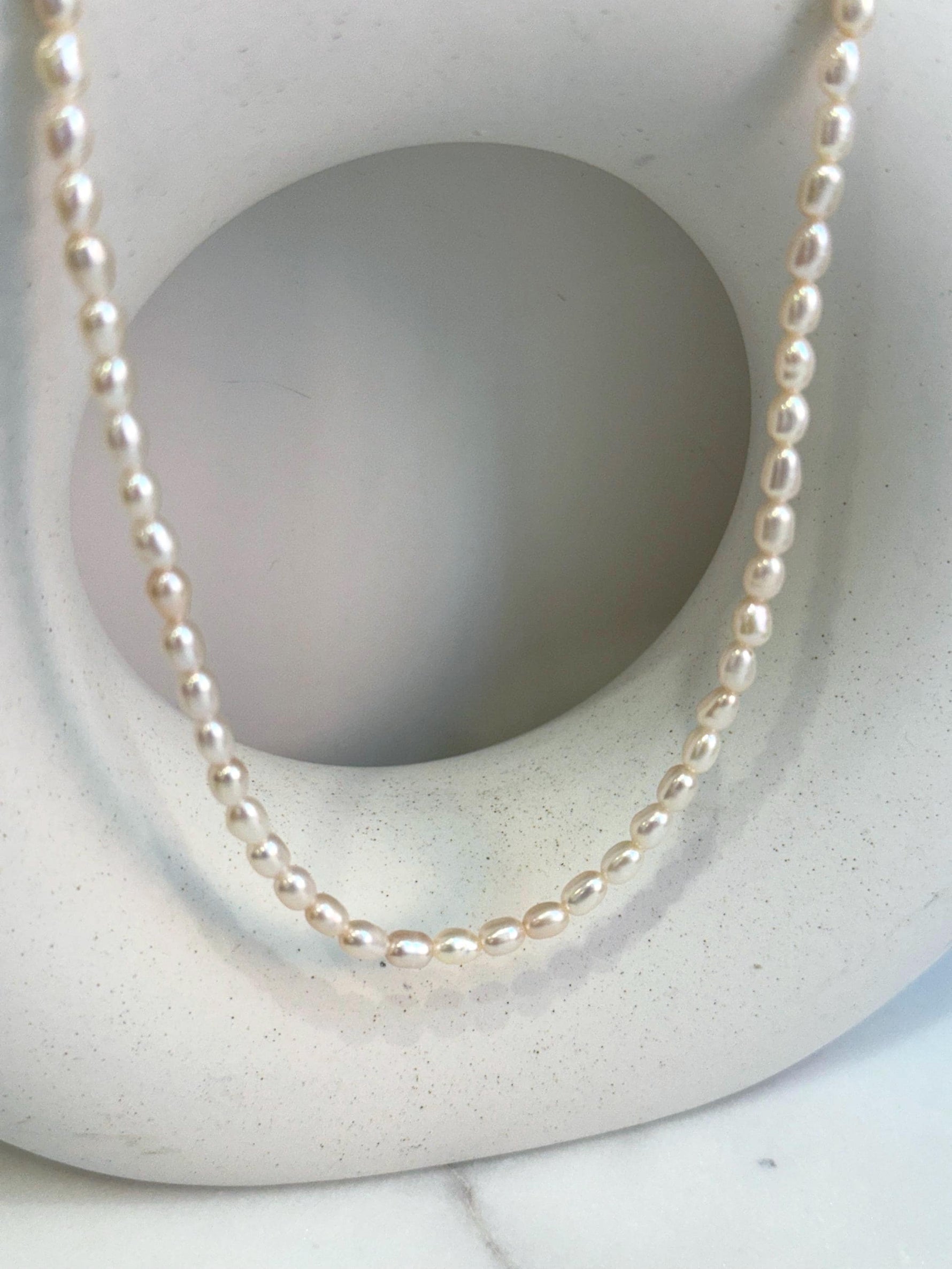 affordable extreme luster white keshi pearls s925 silver necklace strand for her