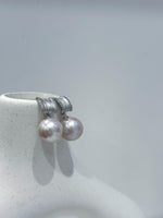 elegant rose pearls s925 silver earrings for her engagement
