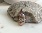affordable freshwater rose baroque pearl s925 silver floral pendant for her birthday