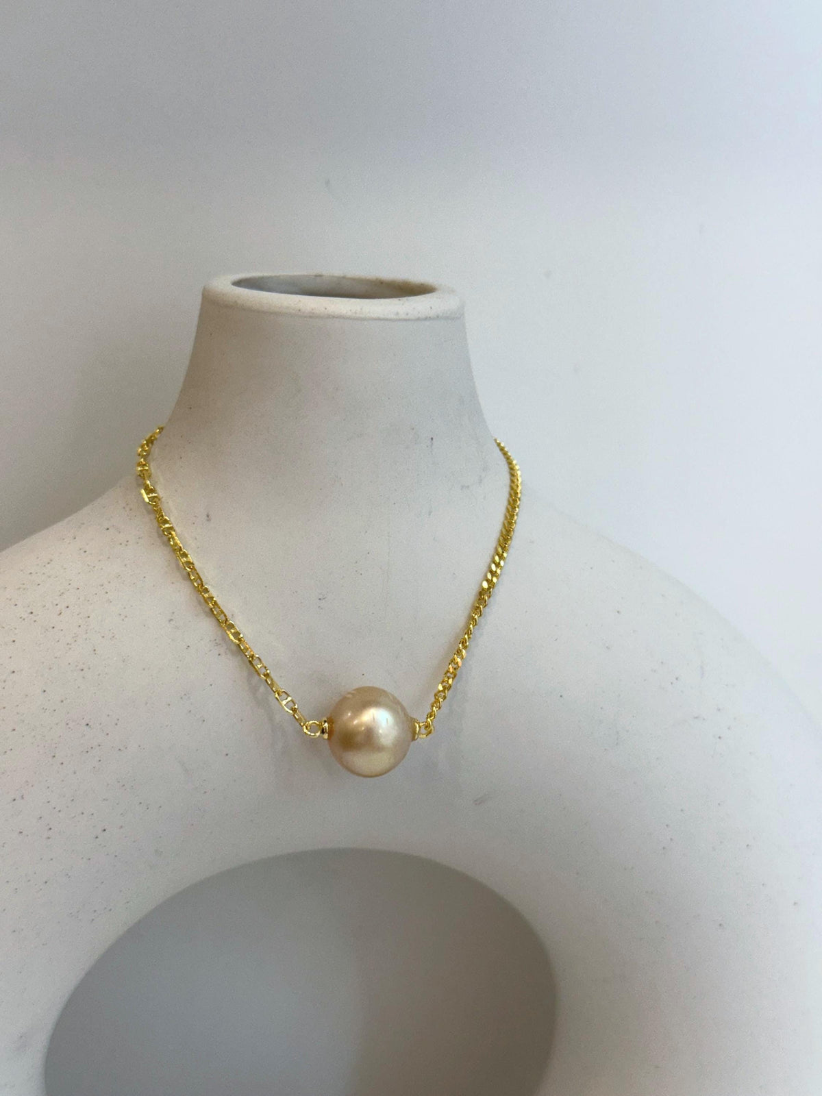 11.3mm strong luster south sea golden Pearl s925 silver AB adjustable daily office bracelet for her daily wear. To 8.1”