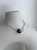 extreme luster Tahitian green ocean Pearl s925 silver AB bracelet for her daily wear