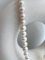 affordable white Edison pearls s925 Silver minimalist necklace choker for her