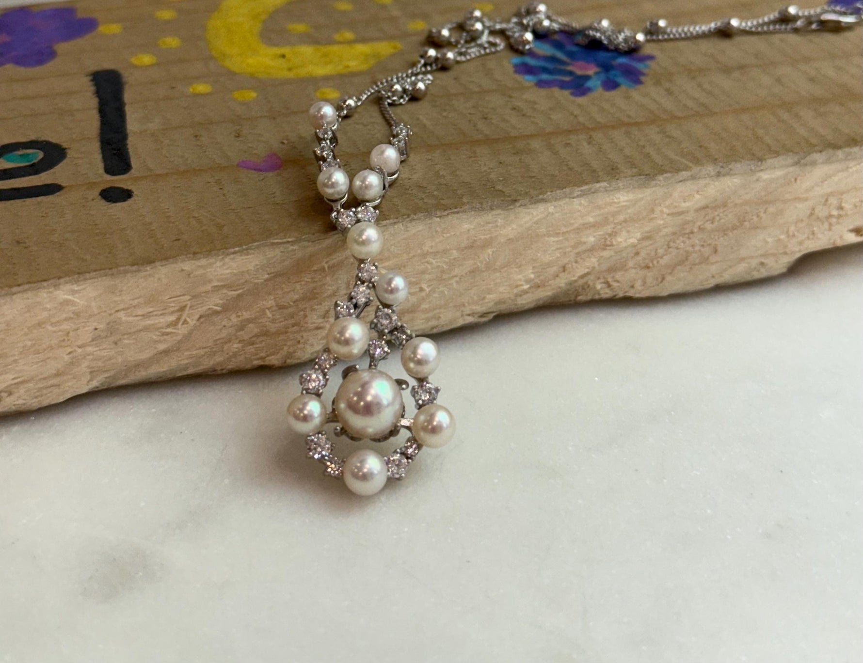 afford 12pcs Akoya ocean pearls s925 silver vintage pendant for her office wear