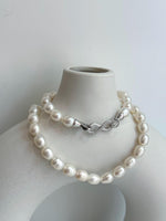 Strong luster Freshwater white rice Pearls s925 necklace choker Perfect unique gift for wife daughter teacher birthday