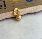 13.3mm Insale Strong luster South Sea ultra Golden ocean Pearl S925 silver vintage pendant chain Anniversary birthday Gift for her