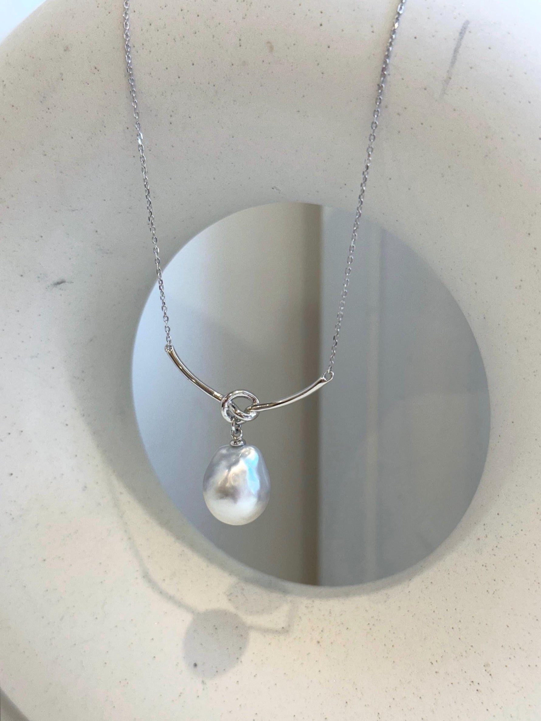 DDP 12.3x14.6mm Extreme luster Australian Ocean white silver Pearl S925 silver vintage pendant necklace set.
