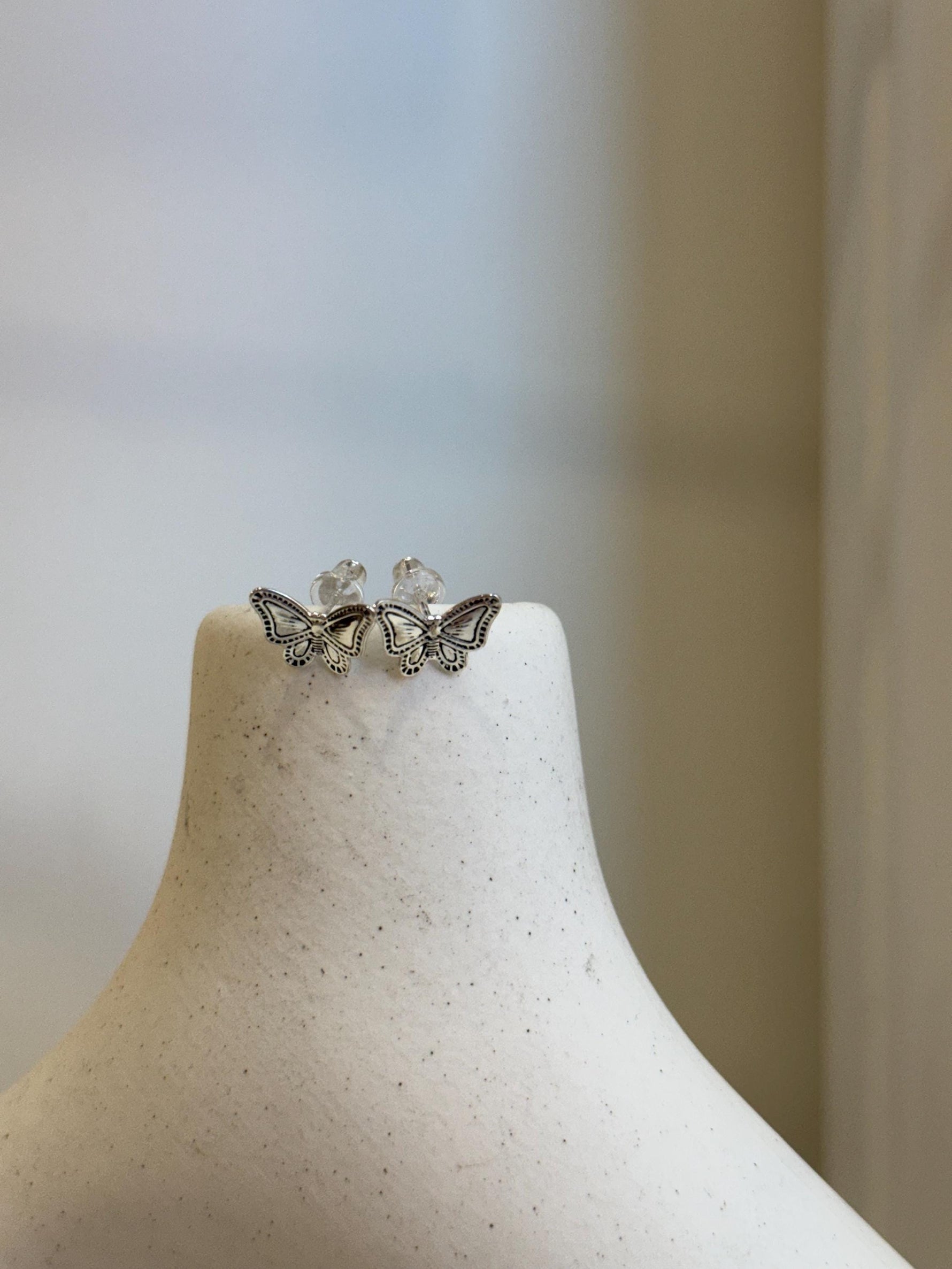 Not for seperate purchase! S925 silver vintage cool Butterfly small earrings Studs. DDP No Tariffs.