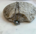 10.2mm Extreme luster mirrored Tahitian Ocean Saltwater Elegant Silver green Pearl s925 silver adjustable daily bracelet.