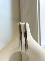 S925 silver vintage cool Tassels earring chandeliers gift for her. 8.2cm high.