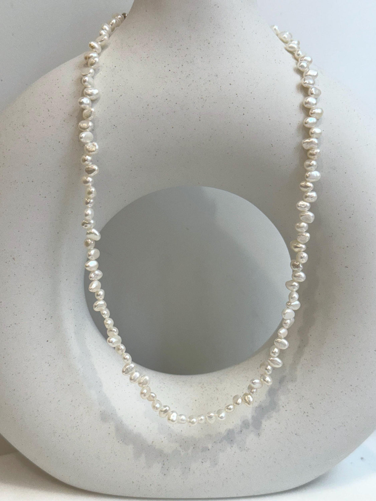 freshwater white petal keshi pearls s925 silver necklace strand for her new office wear