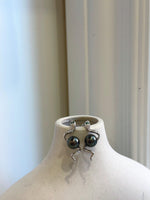 Whole set! Tahitian ocean pearls Pendant Earrings Set: Extreme luster mirrored effect, 8.3-9mm, S925 silver pendant necklace earrings set.