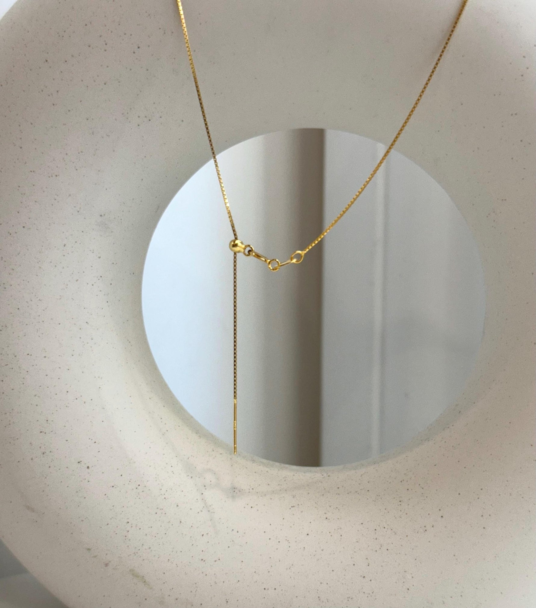 s925 silver box chain for floating pendant
