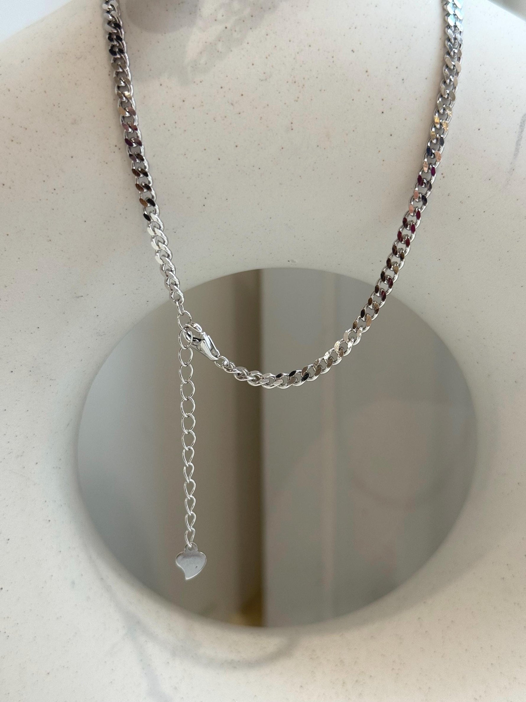 12.9mm Insale Australian ocean white pearl Necklace: Extreme luster, S925 silver thick chain necklace, to 17.7” for her birthday