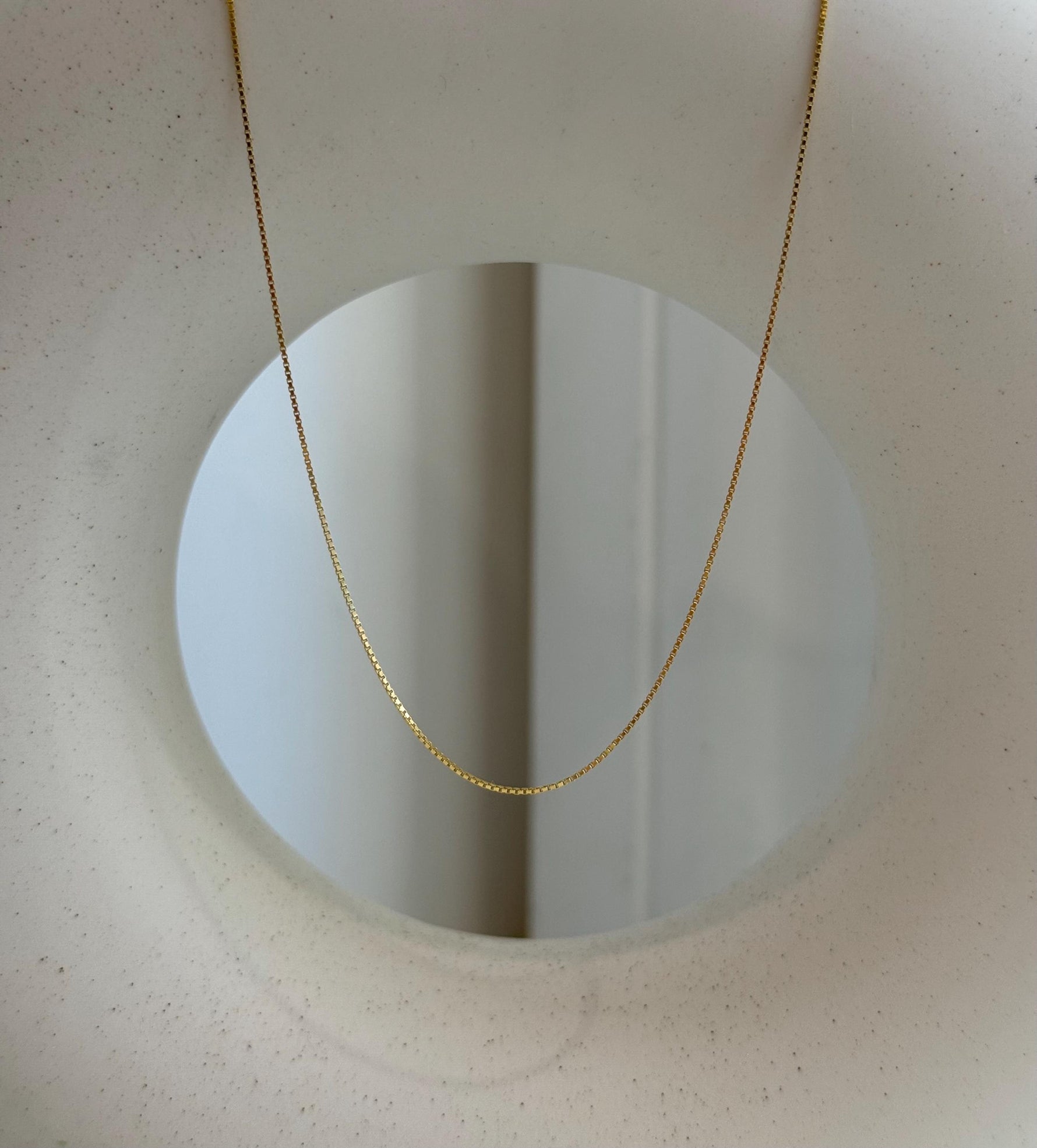 s925 silver box chain for floating pendant