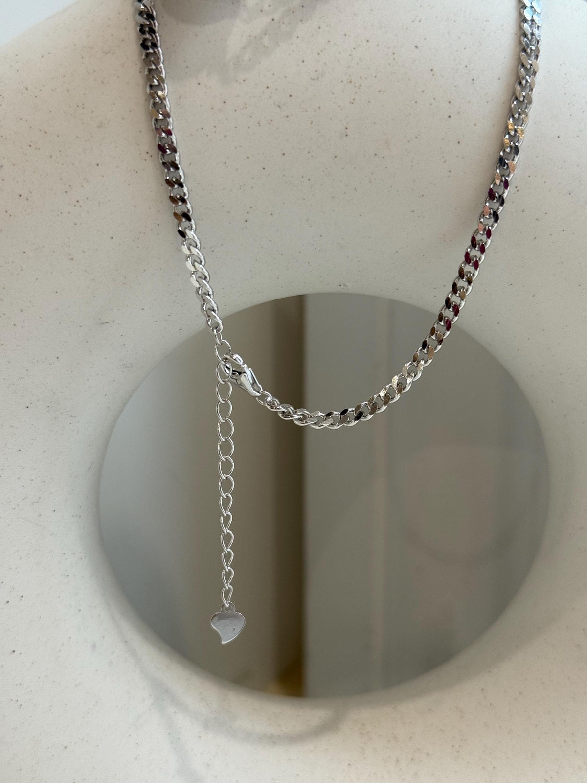 12.9mm Insale Australian ocean white pearl Necklace: Extreme luster, S925 silver thick chain necklace, to 17.7”