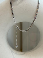 12.9mm Insale Australian ocean white pearl Necklace: Extreme luster, S925 silver thick chain necklace, to 17.7”