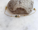 7.7mm Akoya Ocean Pearl Bracelet: Extreme luster mirrored, to 7.1”, with extra S925 silver magnetic clips.