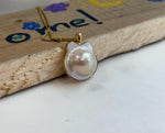 ivory iridescent ocean Mabe Pearl 18k pendant s925 silver necklace set for her daily wear