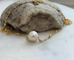 11.9mm White Edison Pearl Necklace: Strong luster round pearl, to 17.9”, S925 silver Necklace set. for her daily wear