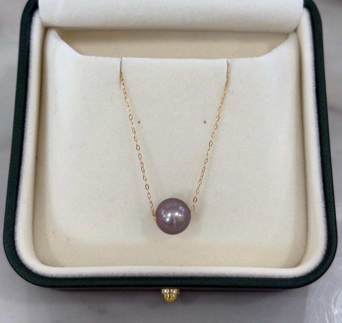 floating pearl pendant